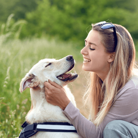 What Happens When You Smile at Your Dog by Tina L. Smith guest share to petperennials.com