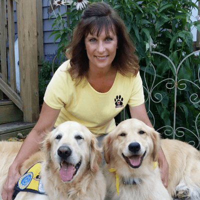 Barbara Noll TailBanger's Pet Resort Service Dogs Hunter and Lily