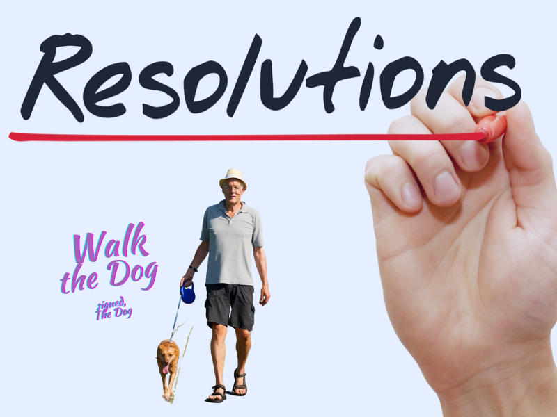 New Year Resolutions Accountability Partner - The Dog