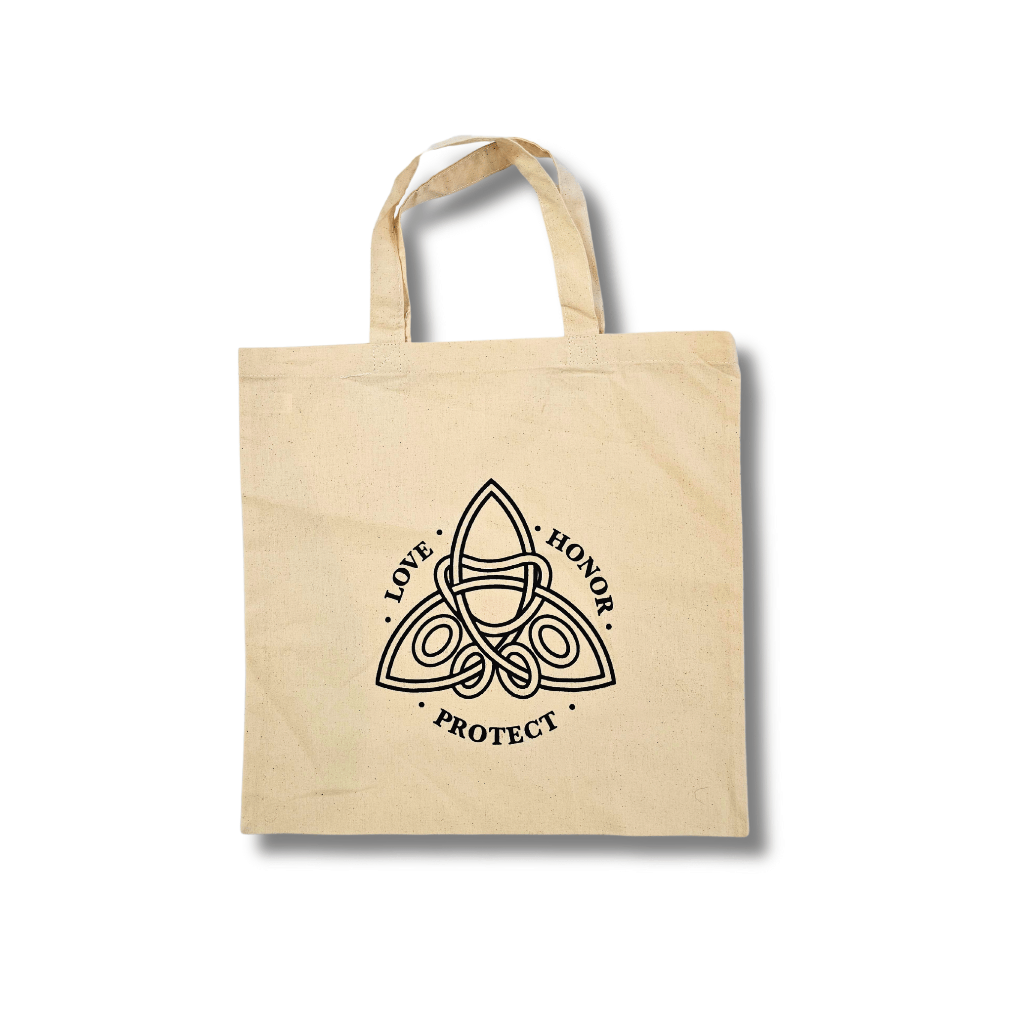 Celtic Knot Pawprint Canvas Tote Bag