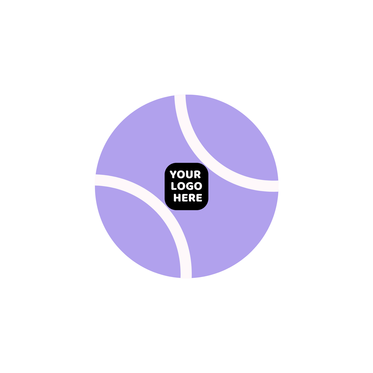 Custom Branded Squeaky Tennis Balls- Lavender Color Swatch- Pet Perennials