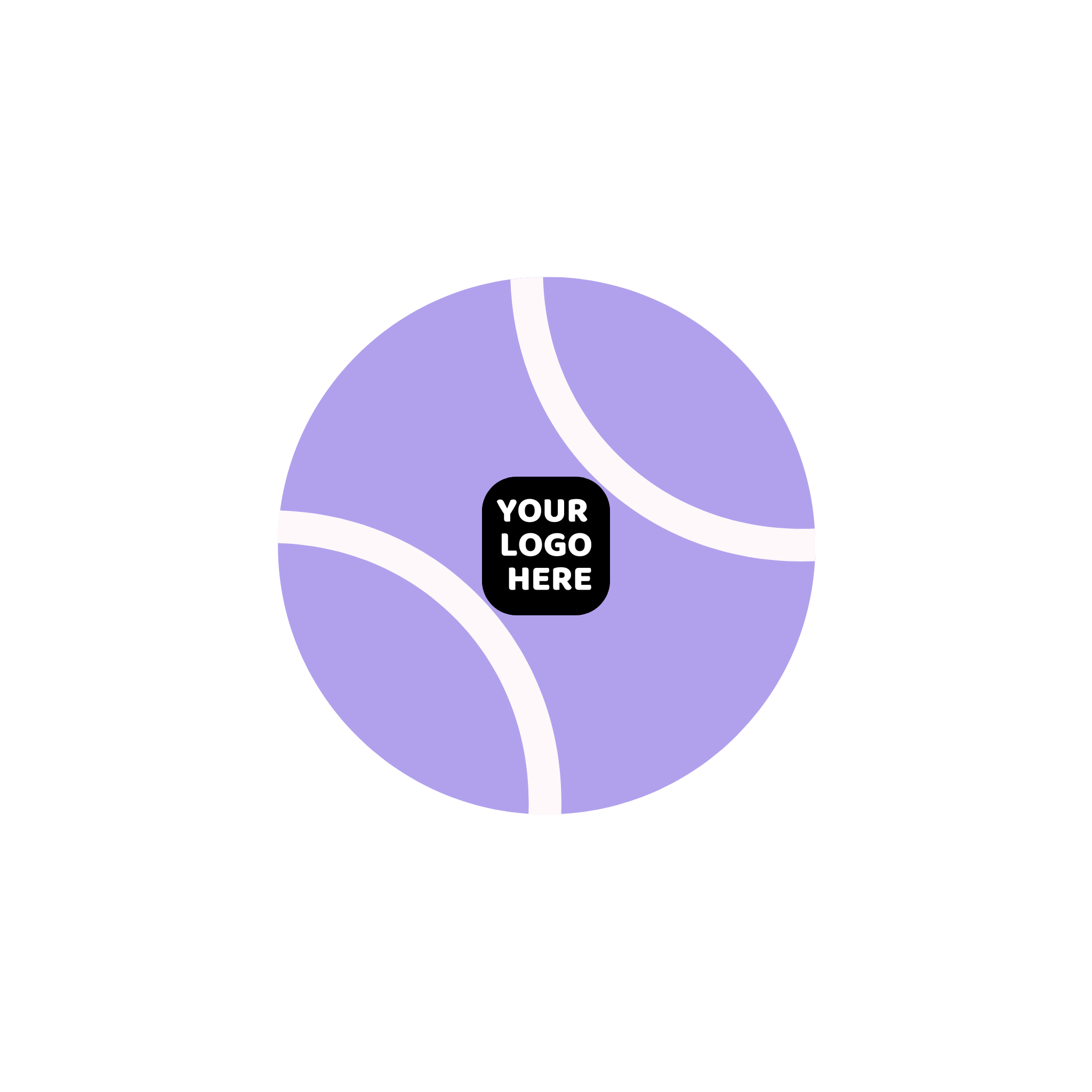 Custom Branded Squeaky Tennis Balls- Lavender Color Swatch- Pet Perennials