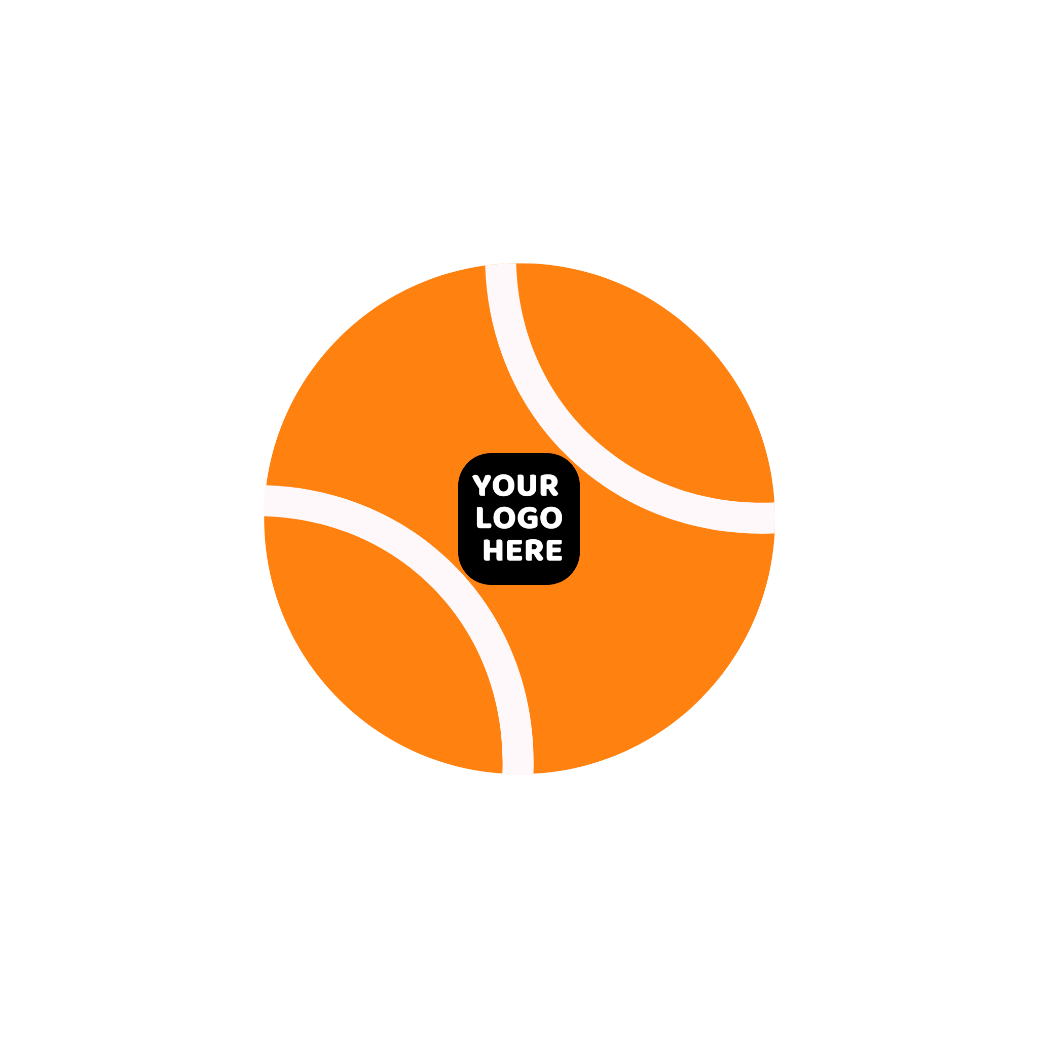 Custom Branded Squeaky Tennis Balls- Orange Color Swatch- Pet Perennials