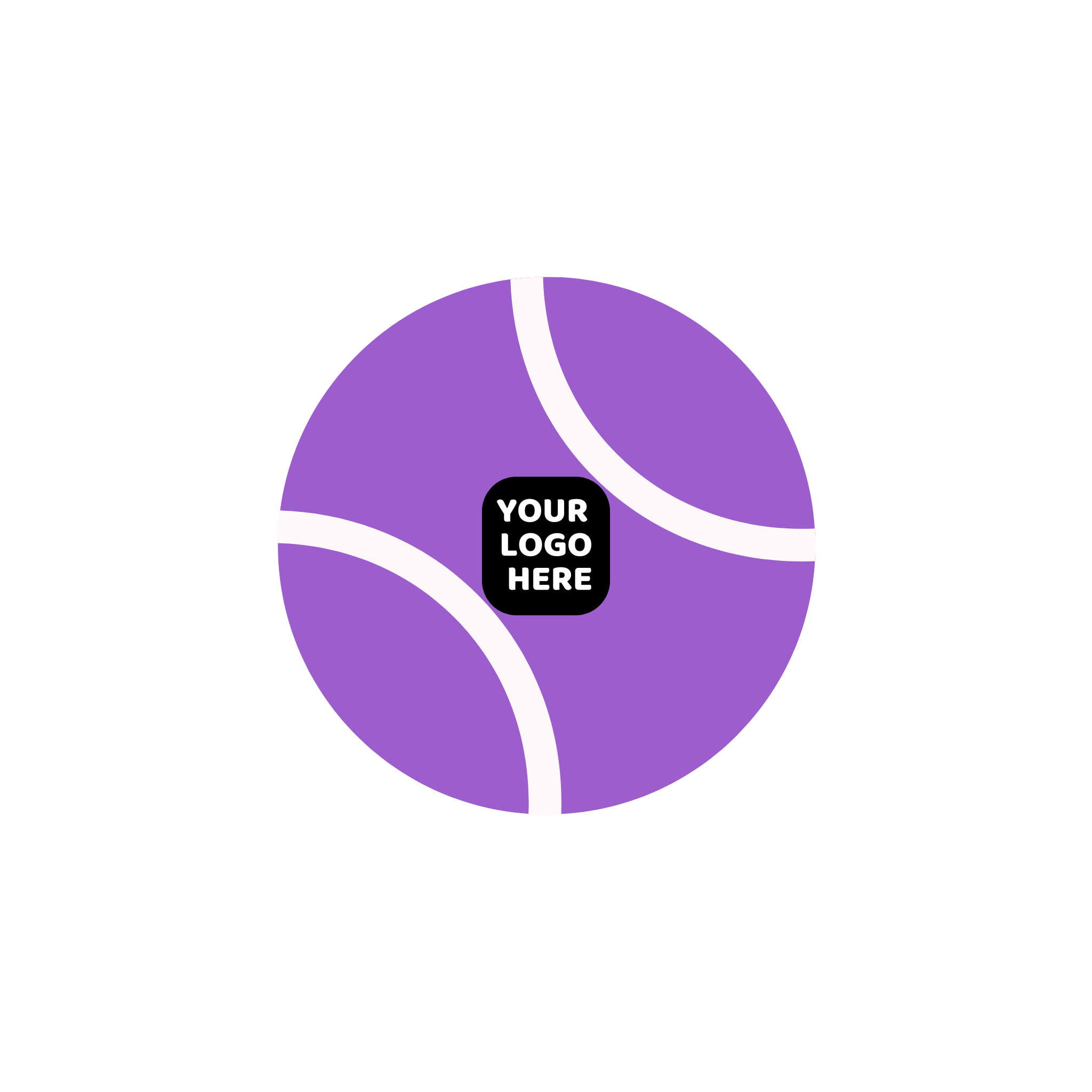 Custom Branded Squeaky Tennis Balls- Purple Color Swatch- Pet Perennials