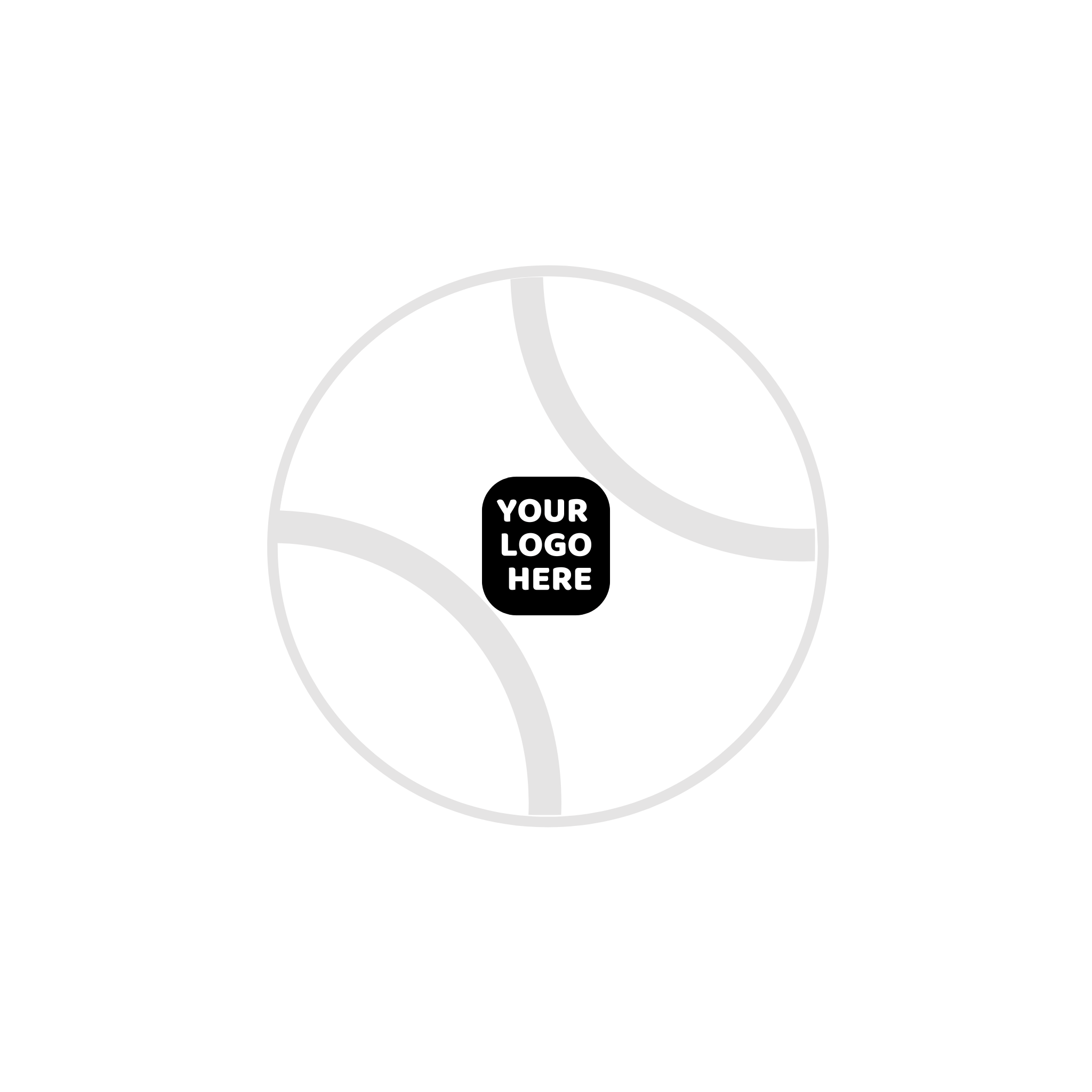 Custom Branded Squeaky Tennis Balls- White Color Swatch- Pet Perennials