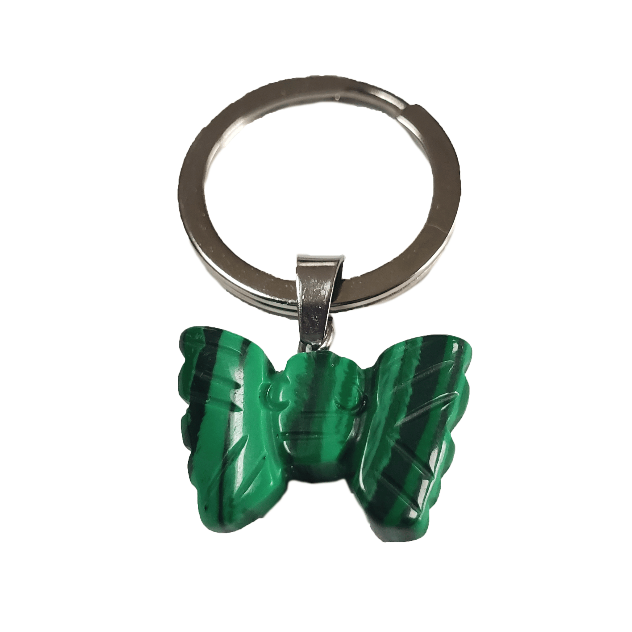 Butterfly Blessings Keepsake Candle - Pet Memorial Candle - Malachite Butterfly Keychain