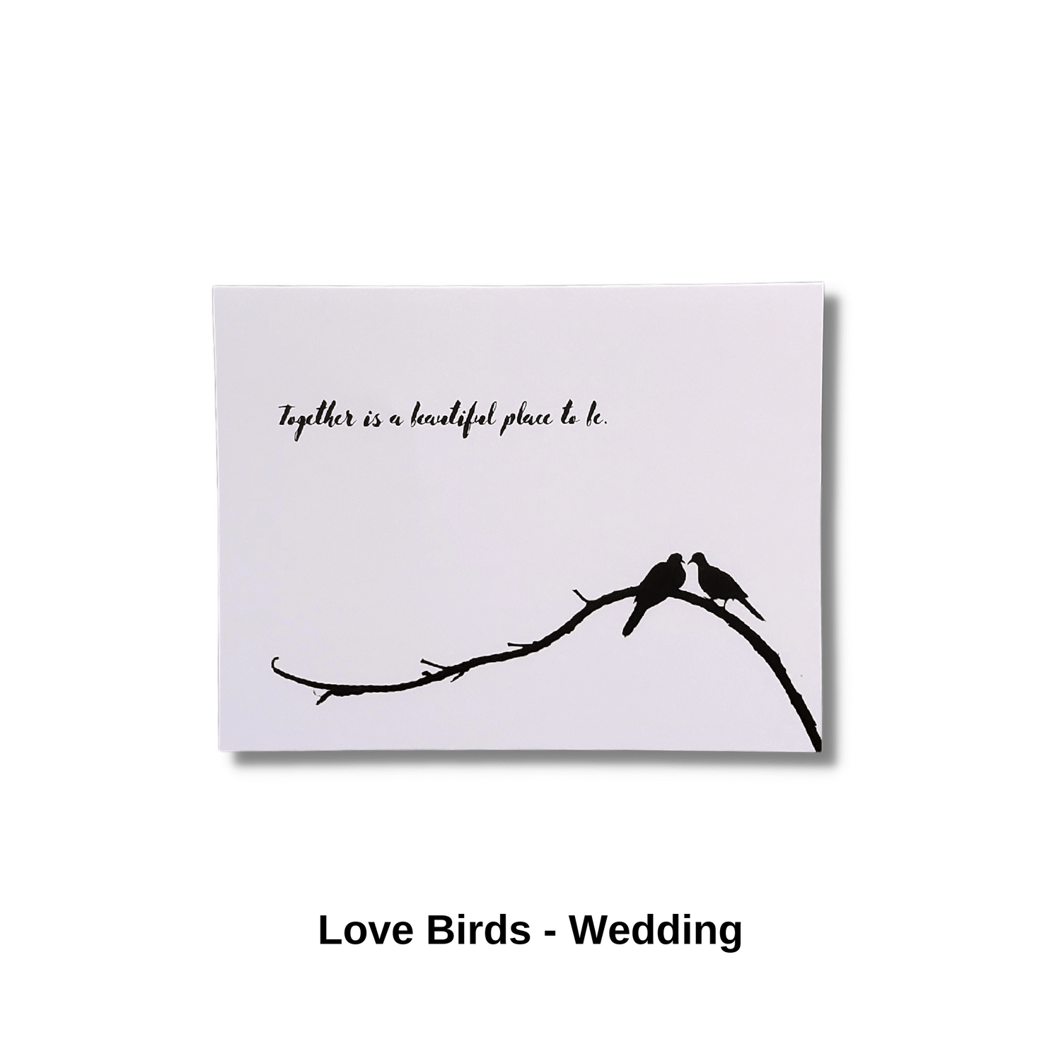 Love Birds Wedding Card