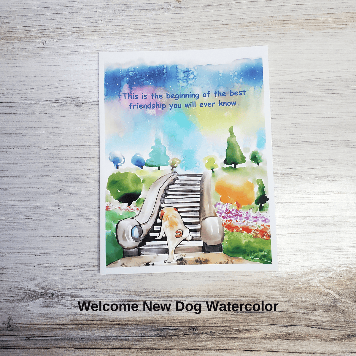 Dog Welcome Card