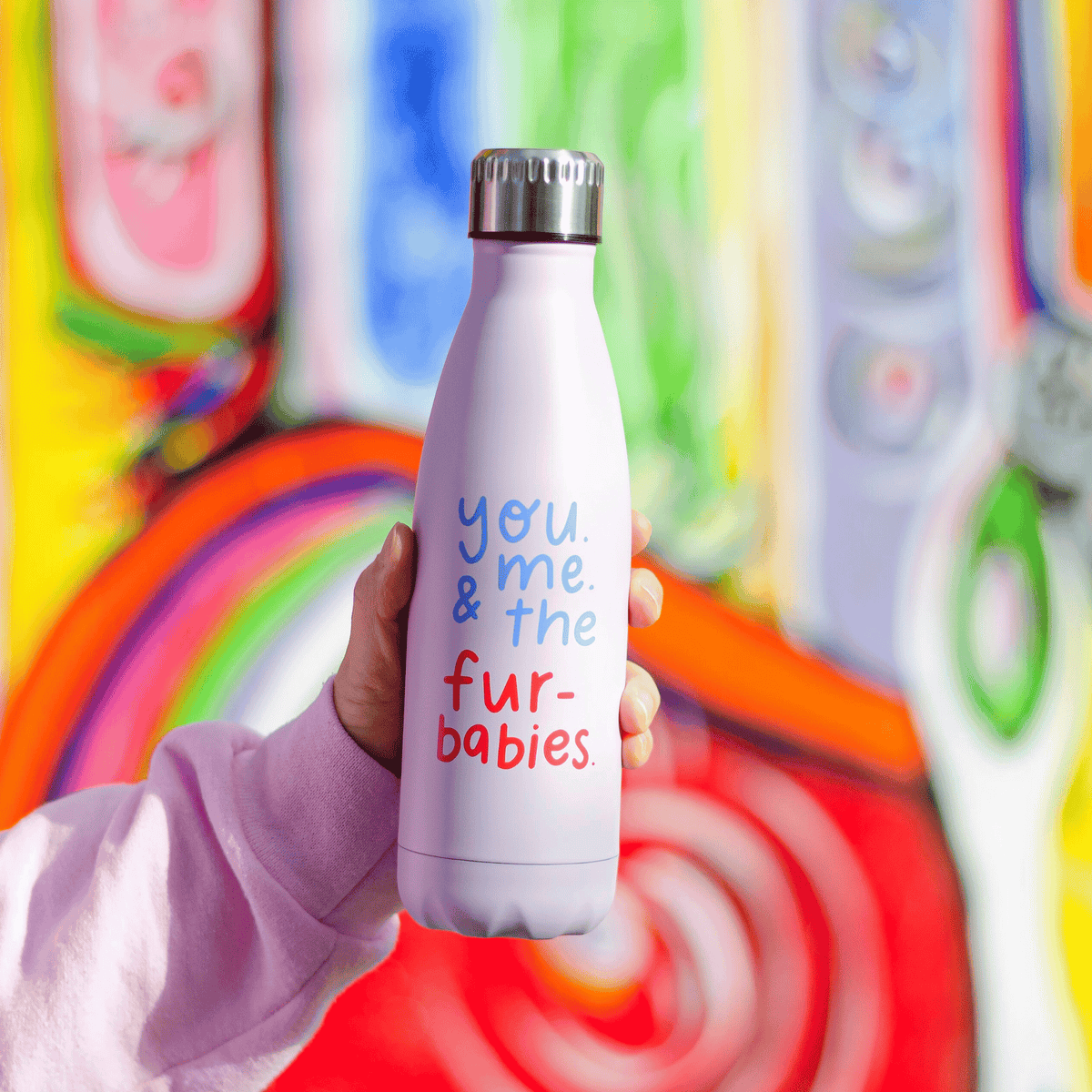 You, Me, &amp; the Furbabies Water Bottle - Pet Perennials