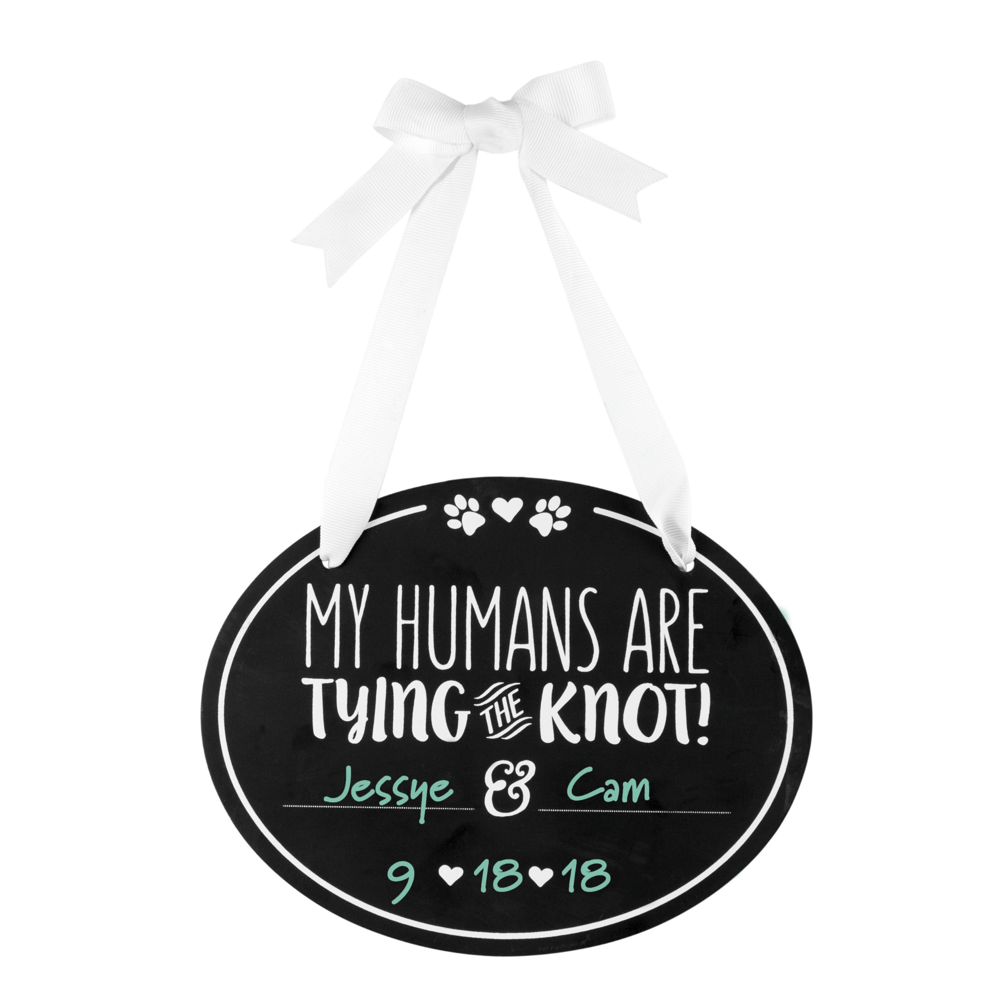 Pet Wedding Announcement Chalkboard Sign - Pet Perennials