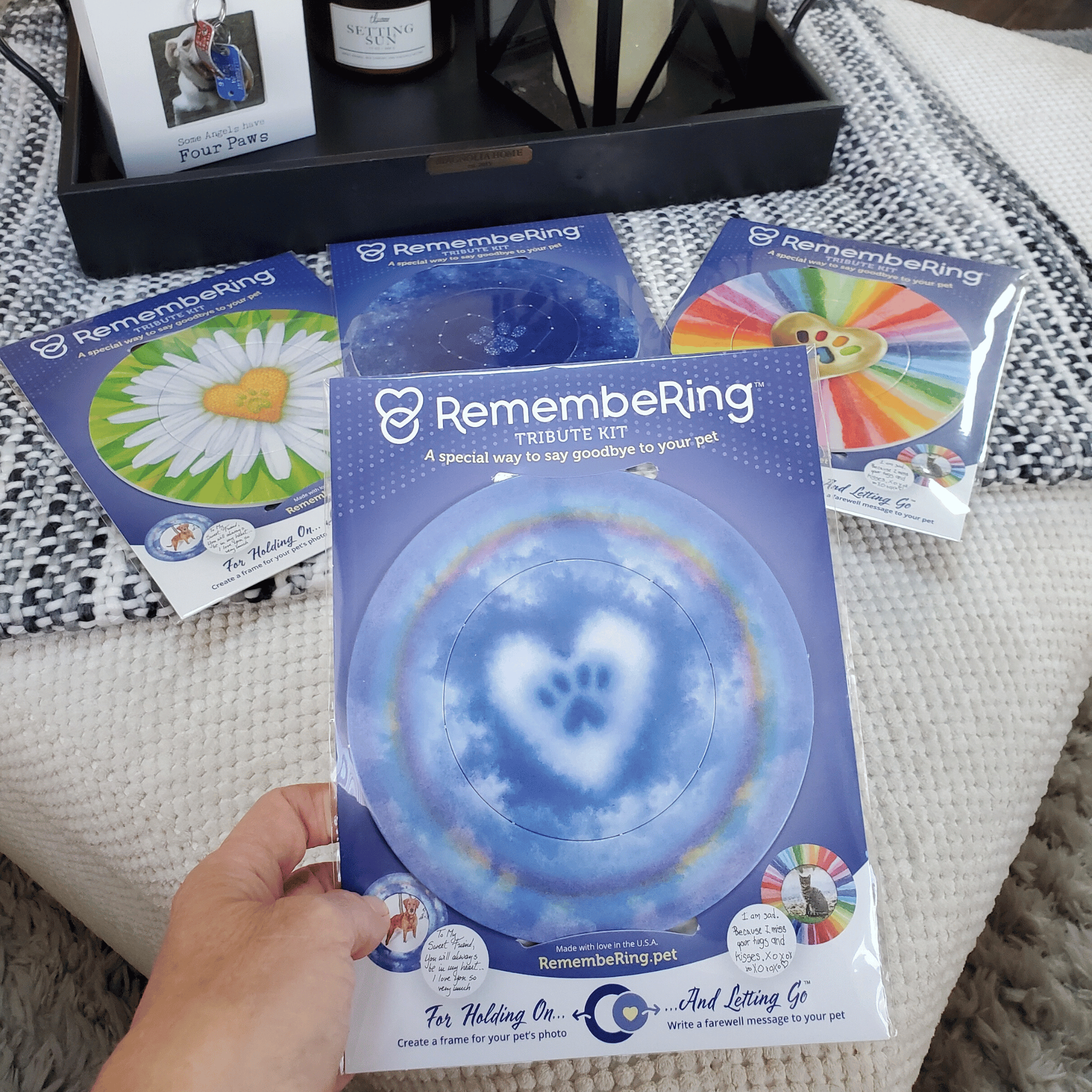 RemembeRing Pet Memorial Tribute Kit Assorted Designs