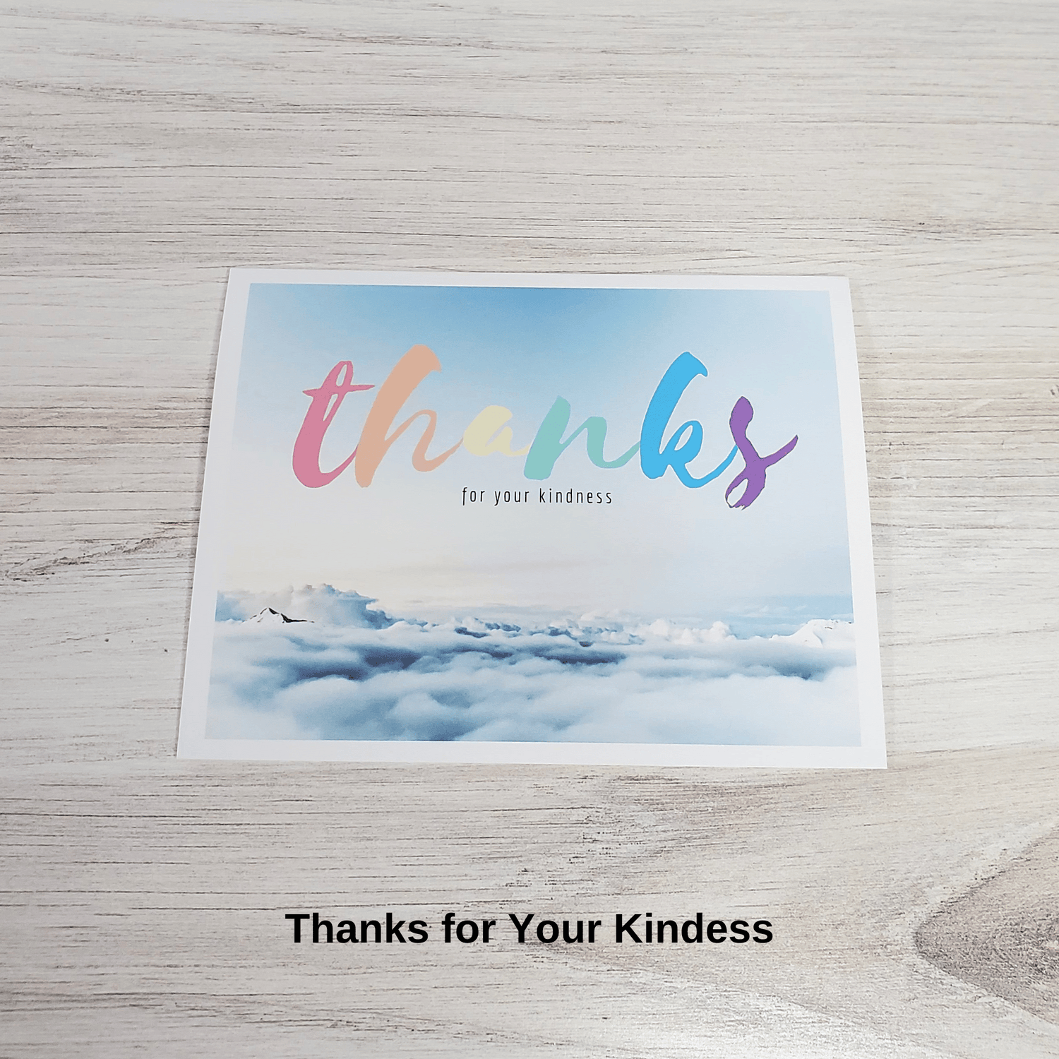 Thanks for Your Kindness Card