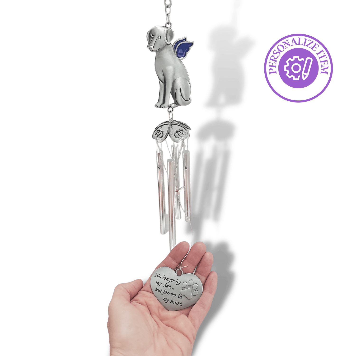Dog Memorial Wind Chimes pet loss gift