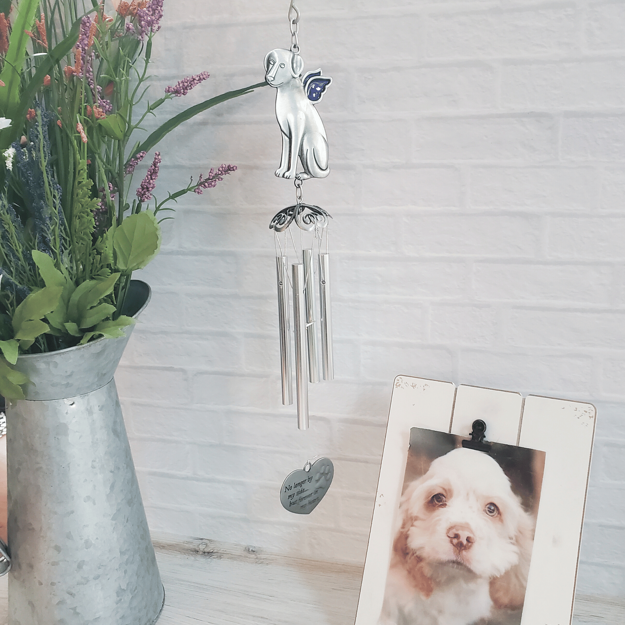 Dog Memorial Wind Chimes pet loss gift