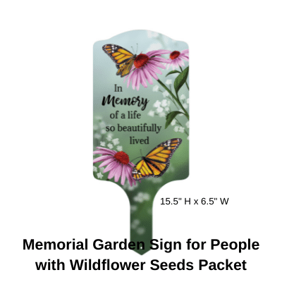 Memorial Garden Sign for People - Pet Perennials
