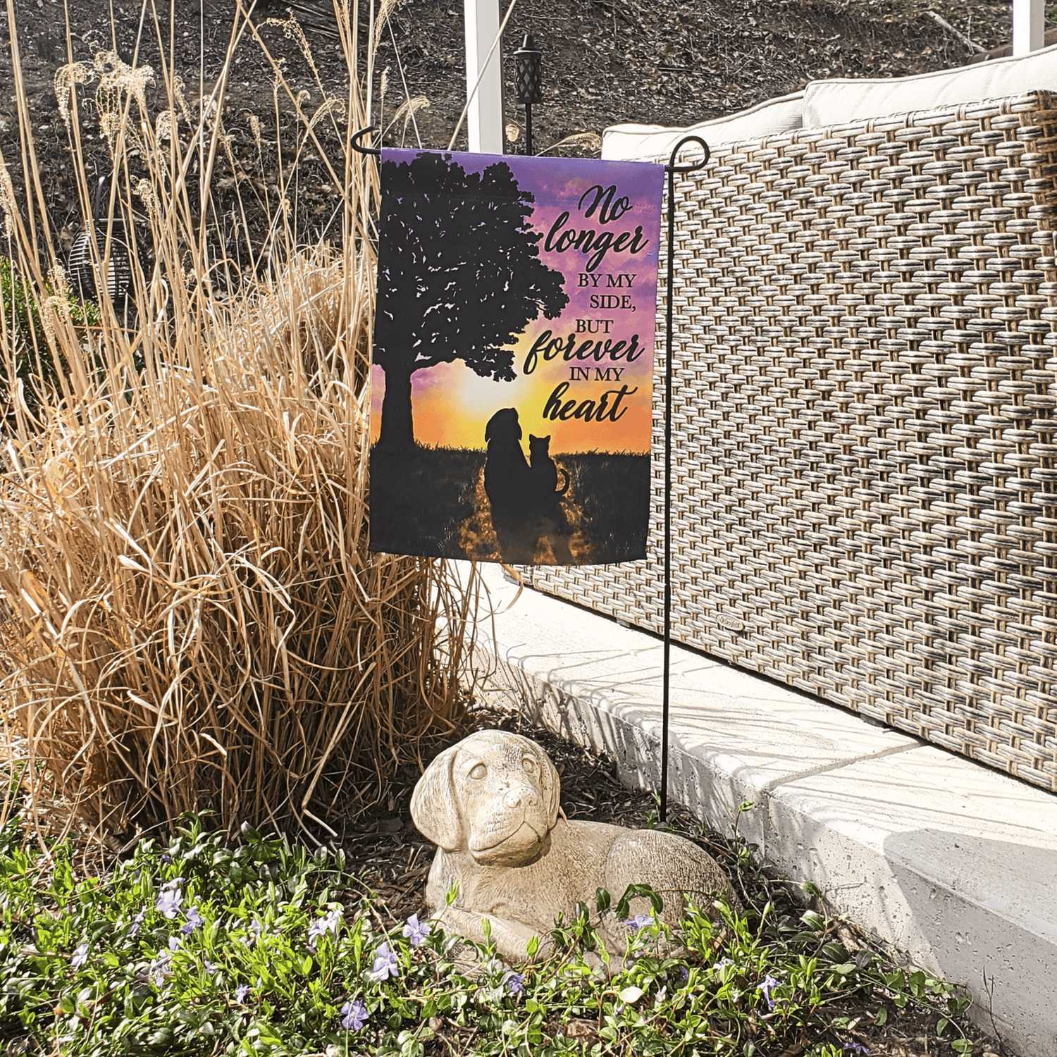 Pet Memorial Garden Flag & Wild Flower Seeds