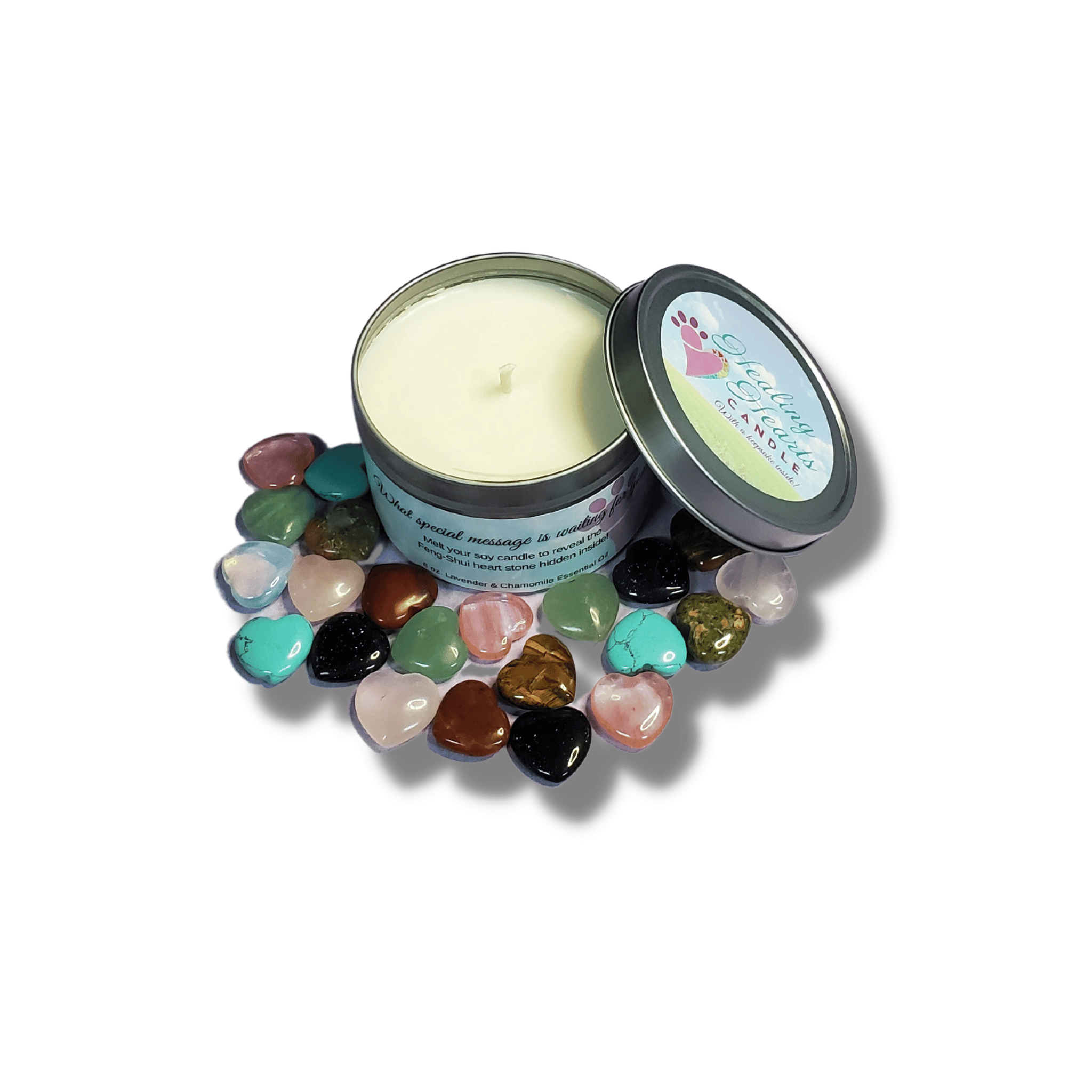 Healing Hearts Pet Memorial Candle - Pet Perennials