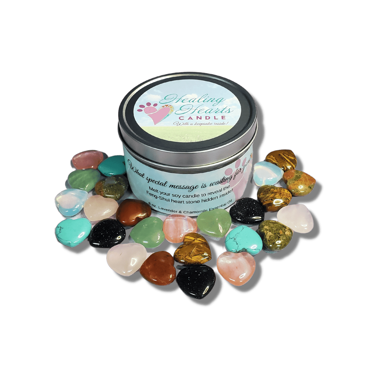 Healing Hearts Pet Memorial Candle - Pet Perennials