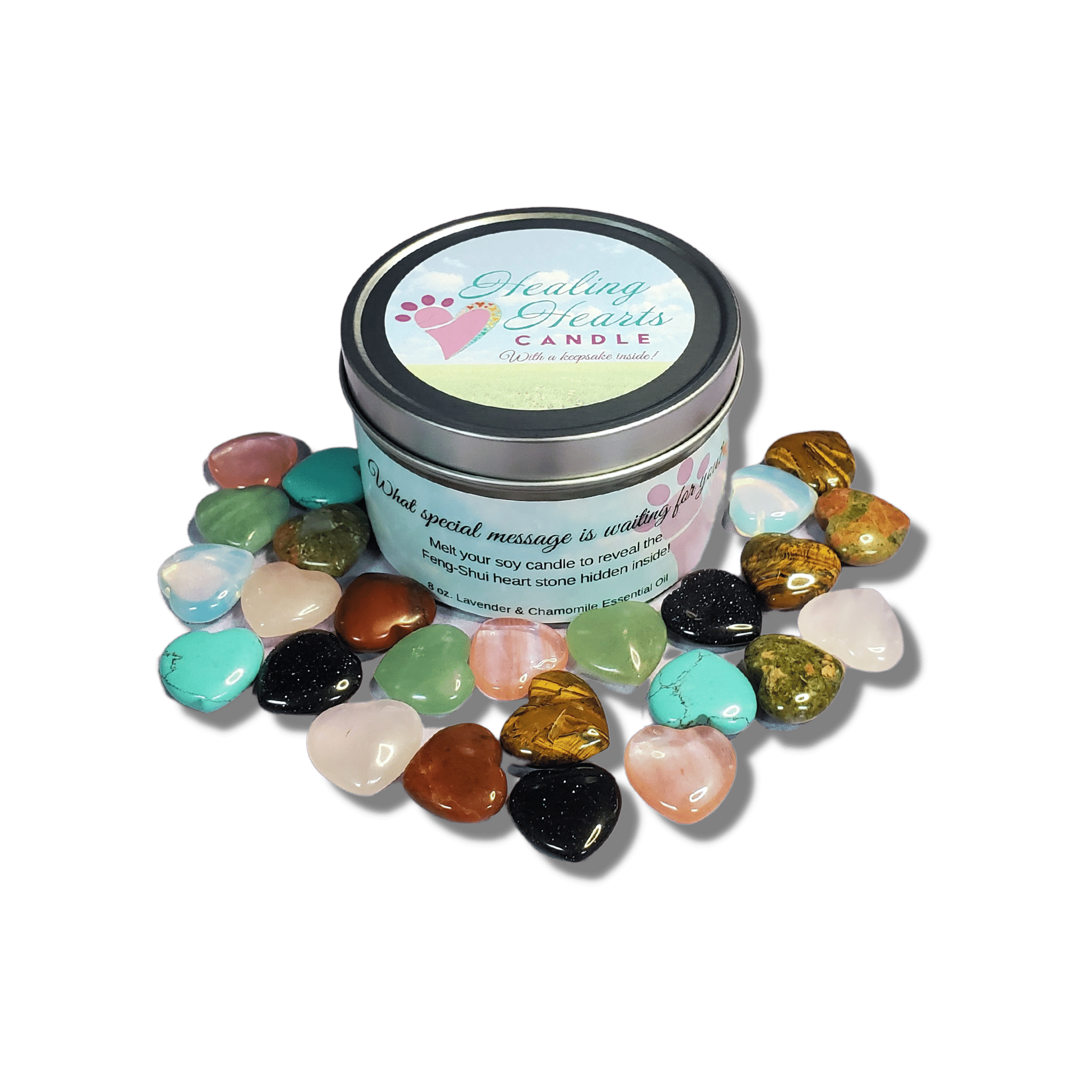 Healing Hearts Pet Memorial Candle - Pet Perennials