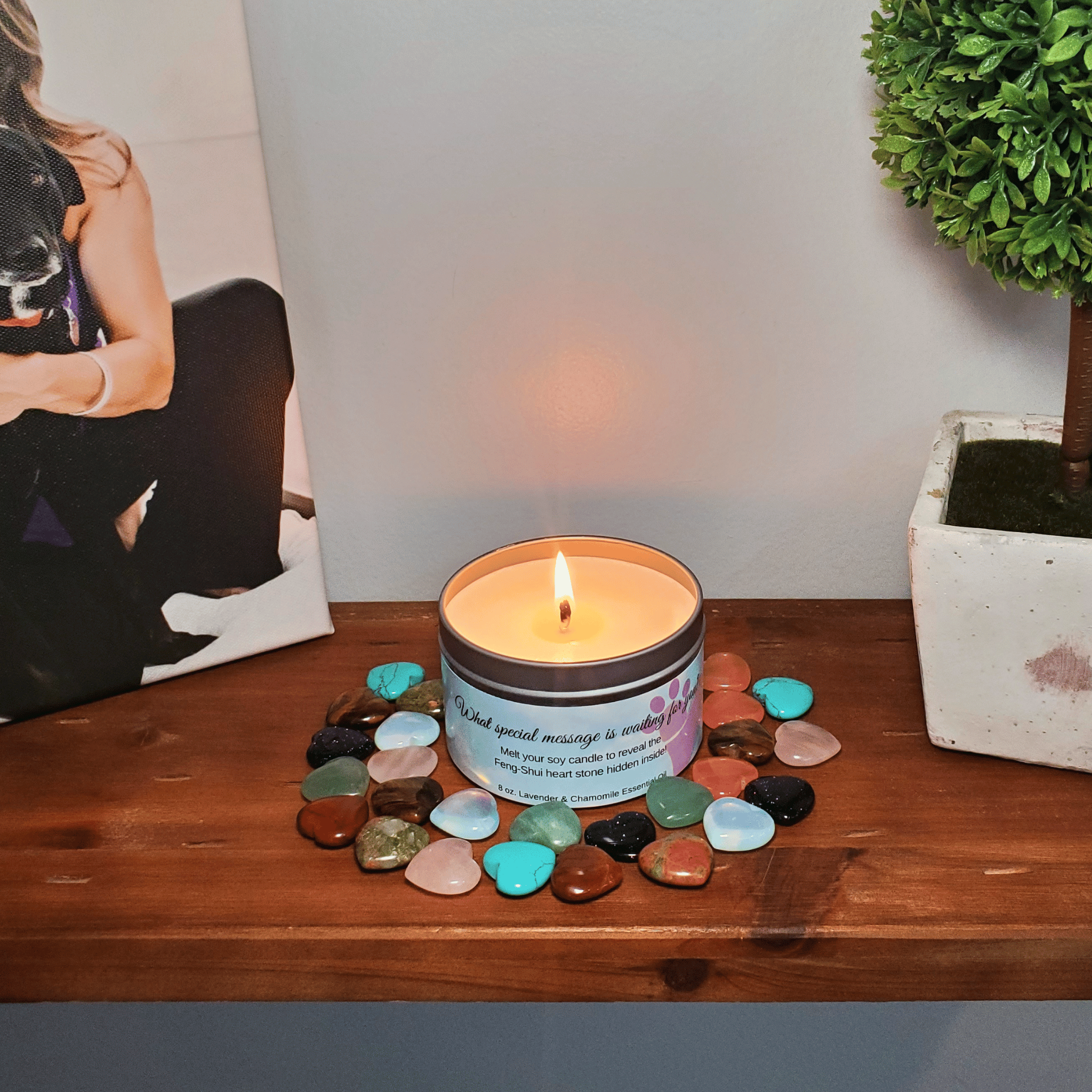 Healing Hearts Pet Memorial Candle - Pet Perennials