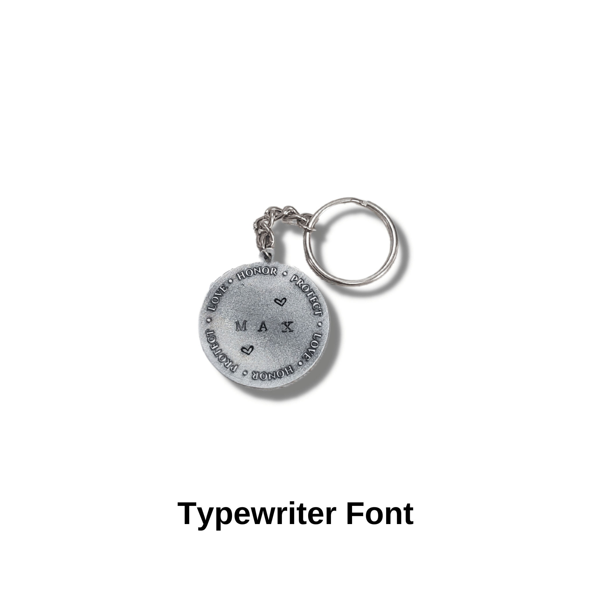 Three Promises Pawprint Keychain - Personalized Pet Loss Sympathy & Memorial Gifts