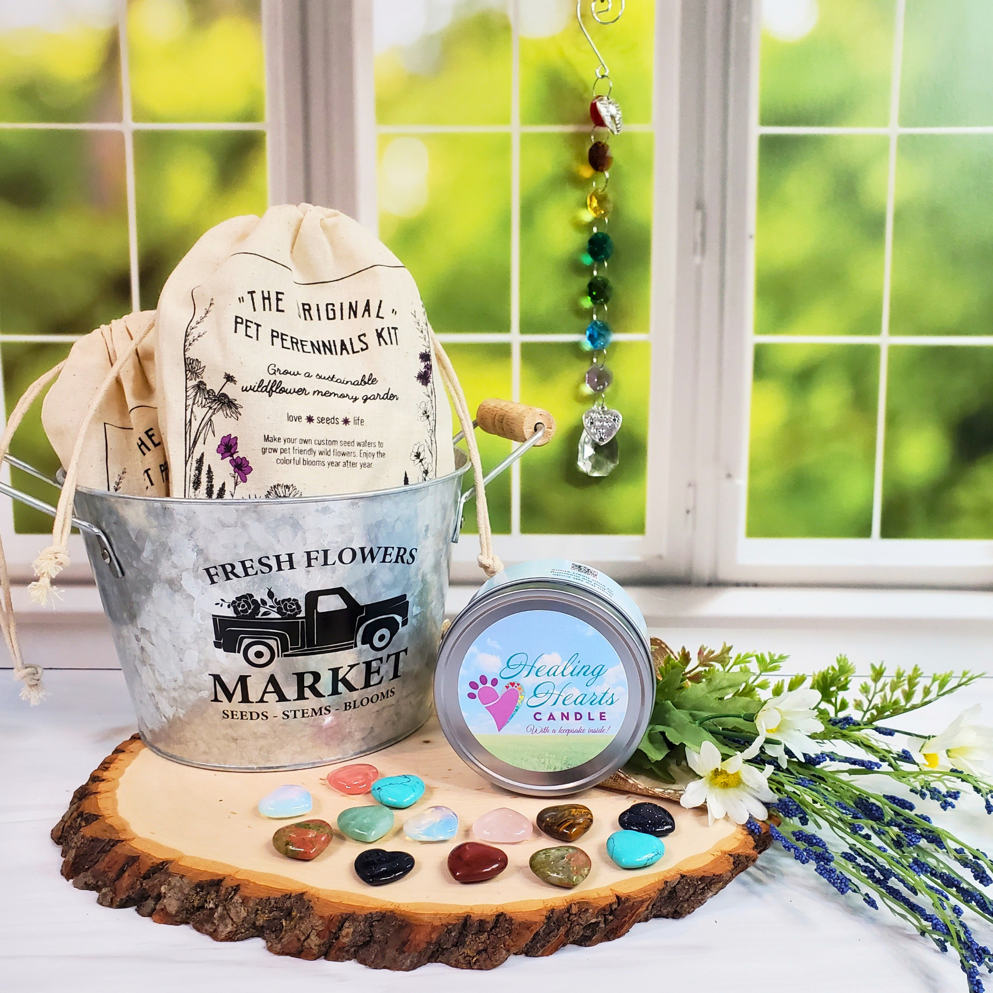 Curated collection of top-selling pet memorial items displayed together — a heartfelt showcase of pet loss gifts.