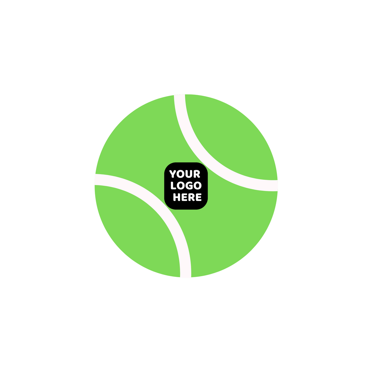 Custom Branded Squeaky Tennis Balls- Bright Green Color Swatch- Pet Perennials