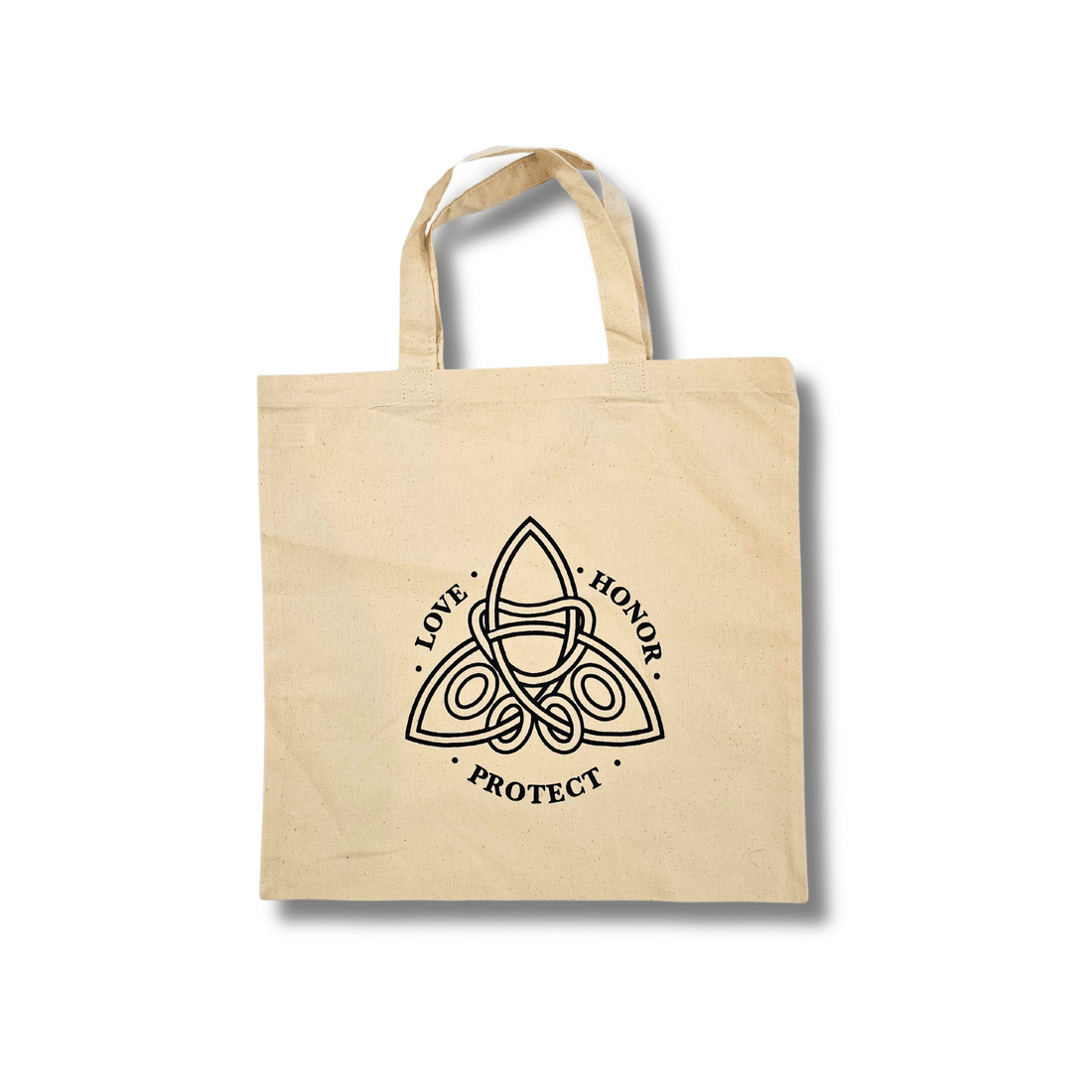 Celtic Knot Pawprint Canvas Tote Bag