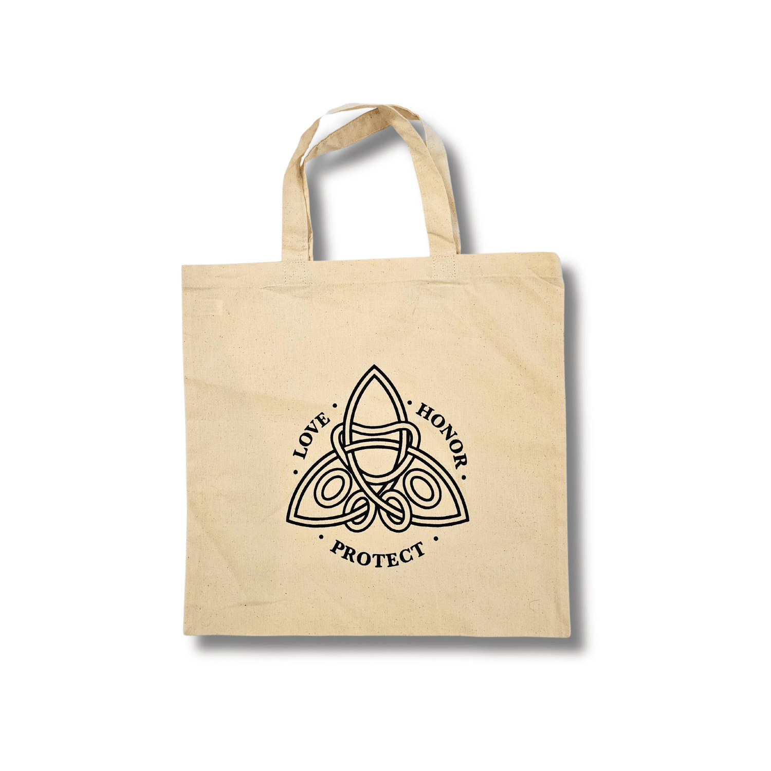 Celtic Knot Pawprint Canvas Tote Bag