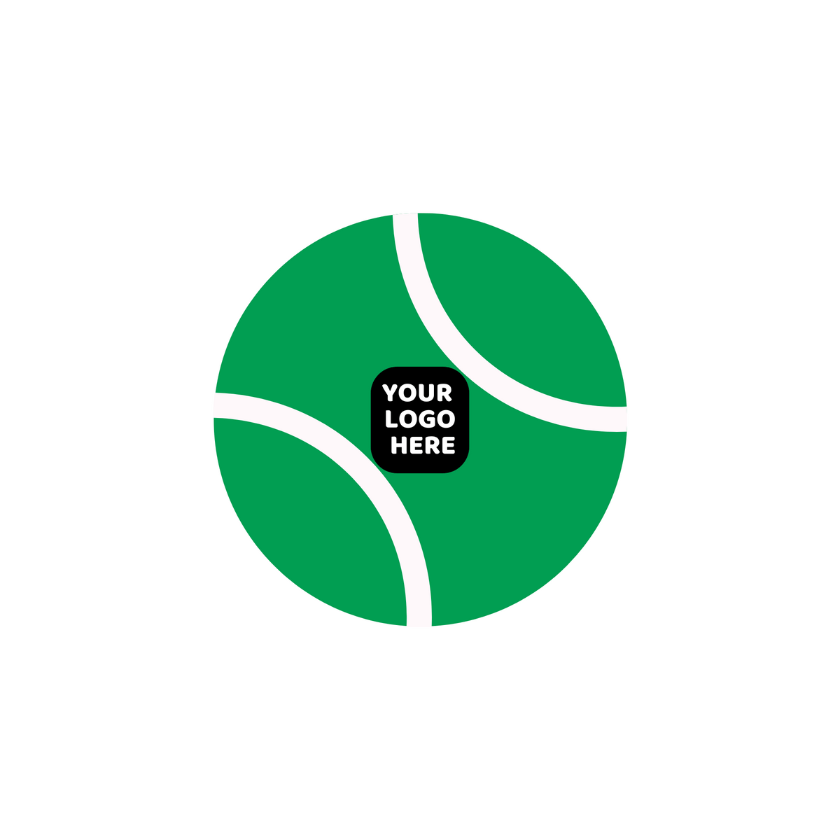 Custom Branded Squeaky Tennis Balls- Green Color Swatch- Pet Perennials