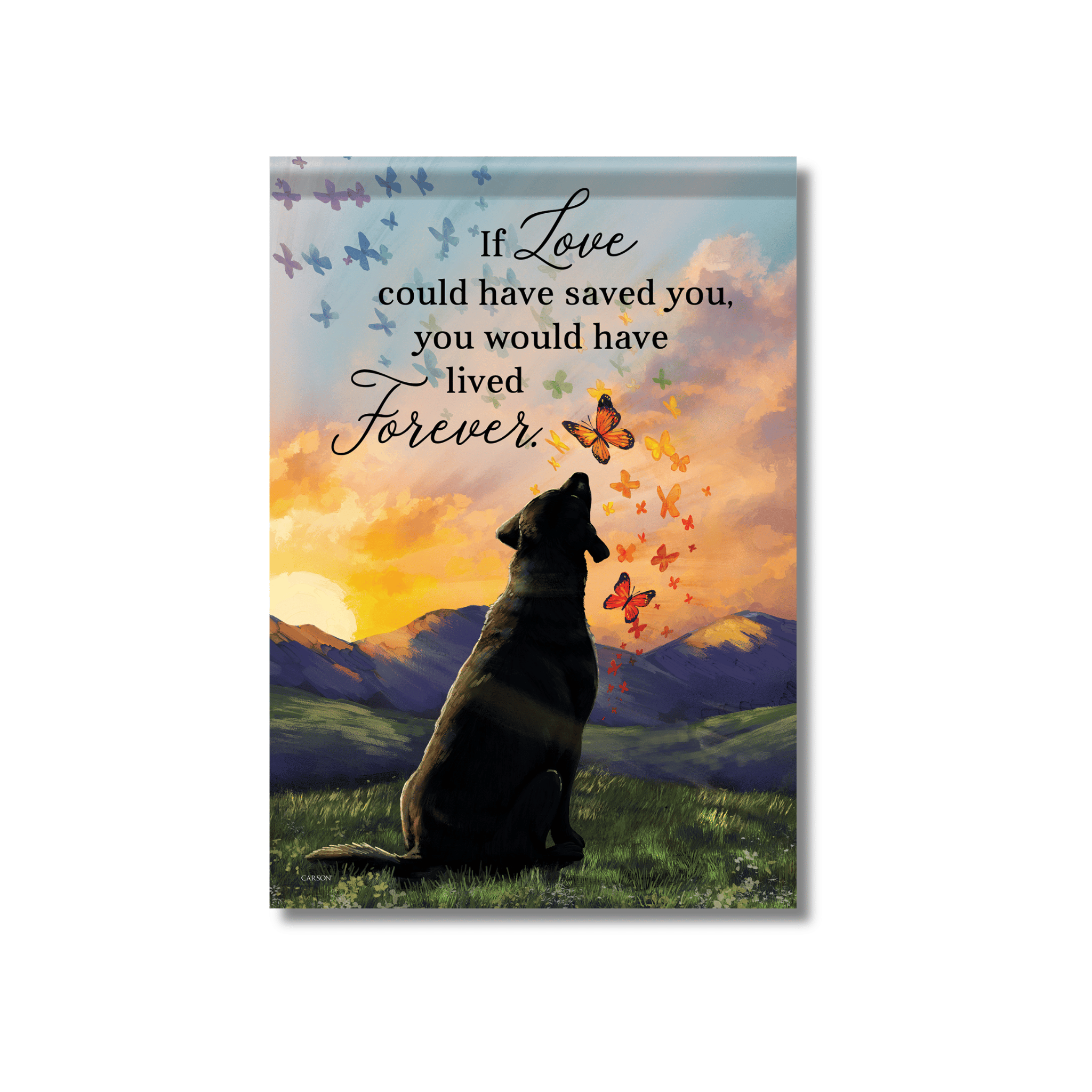 Dog Memorial Garden Flag with Wildflower Seeds- Pet Perennials