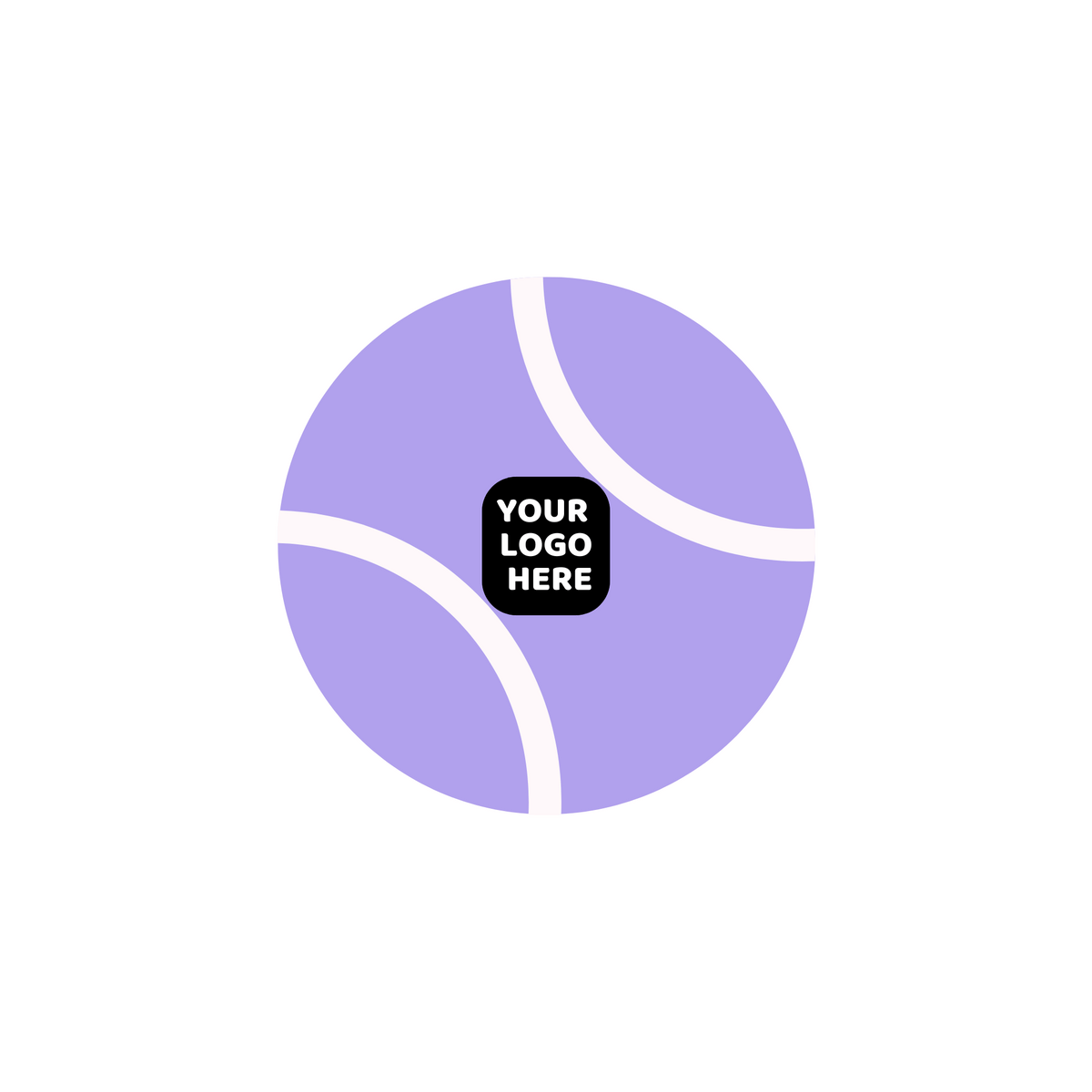 Custom Branded Squeaky Tennis Balls- Lavender Color Swatch- Pet Perennials