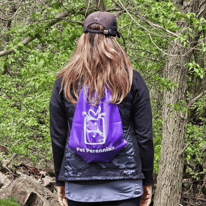Custom Branded Drawstring Backpacks- Pet Perennials