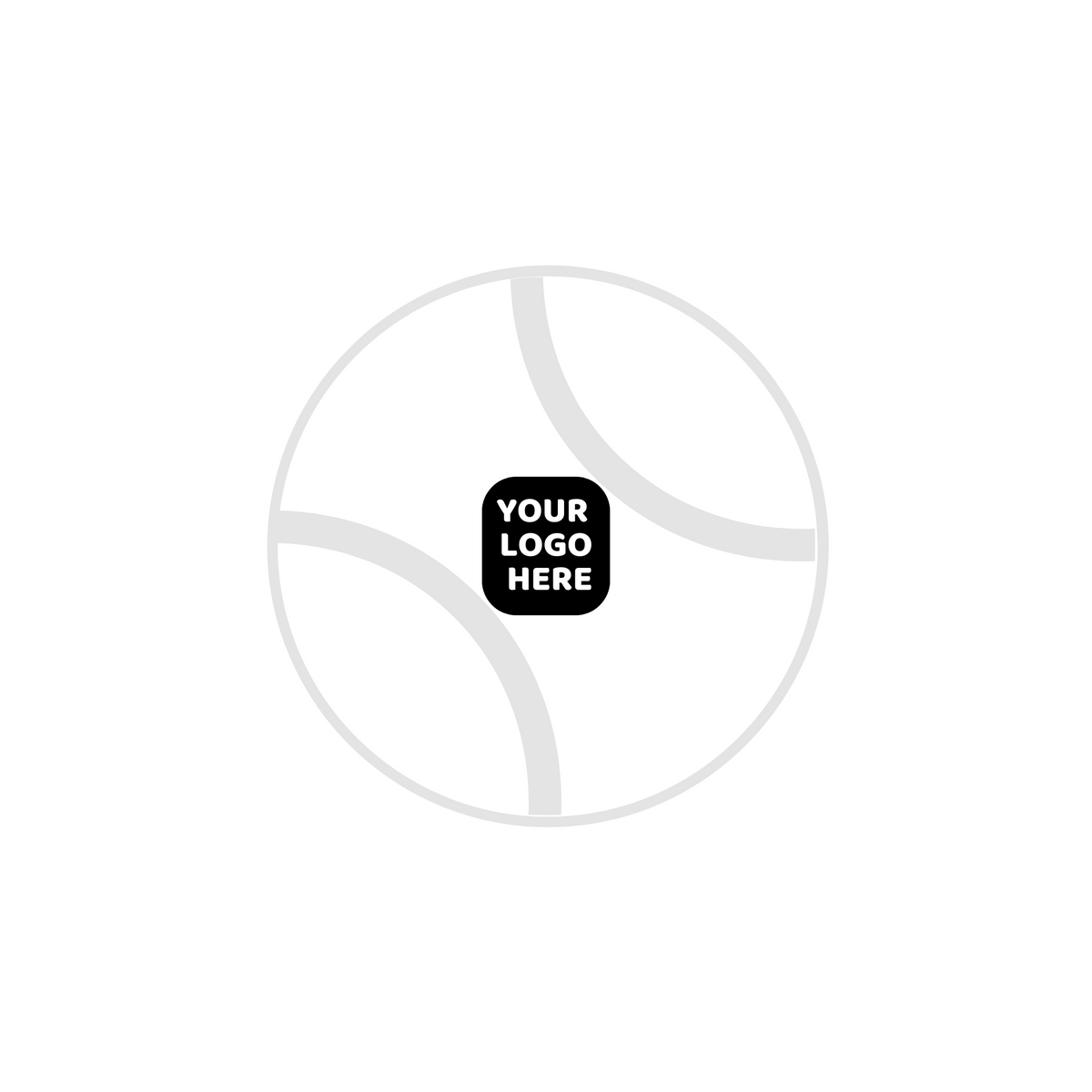 Custom Branded Squeaky Tennis Balls- White Color Swatch- Pet Perennials