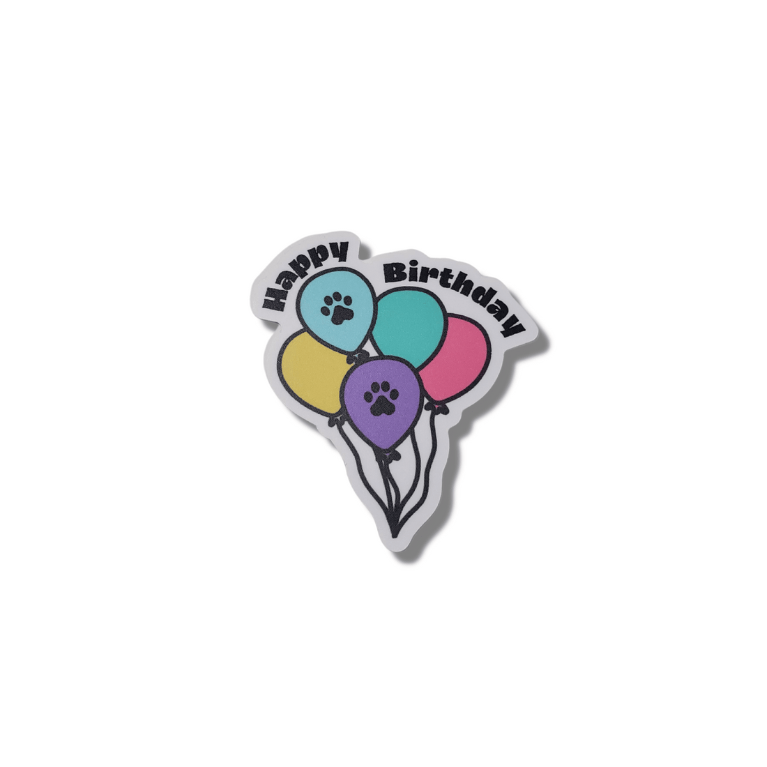 Pet Birthday Balloons Decal
