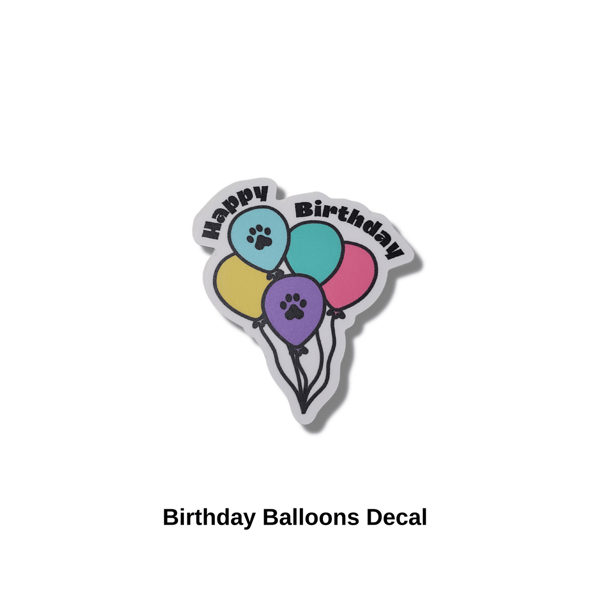 Birthday Balloons Decal