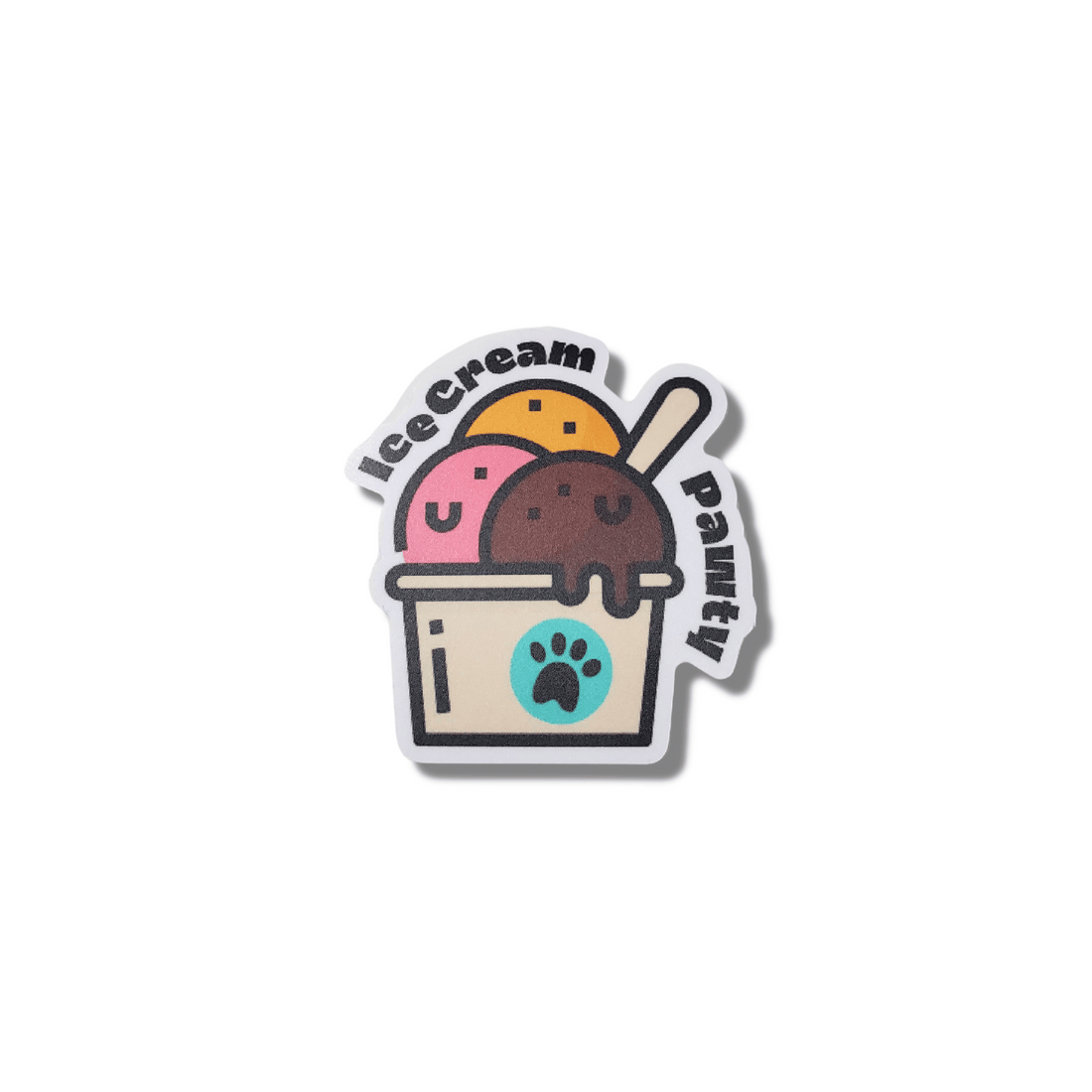 Pet Birthday Ice Cream Pawty Decal