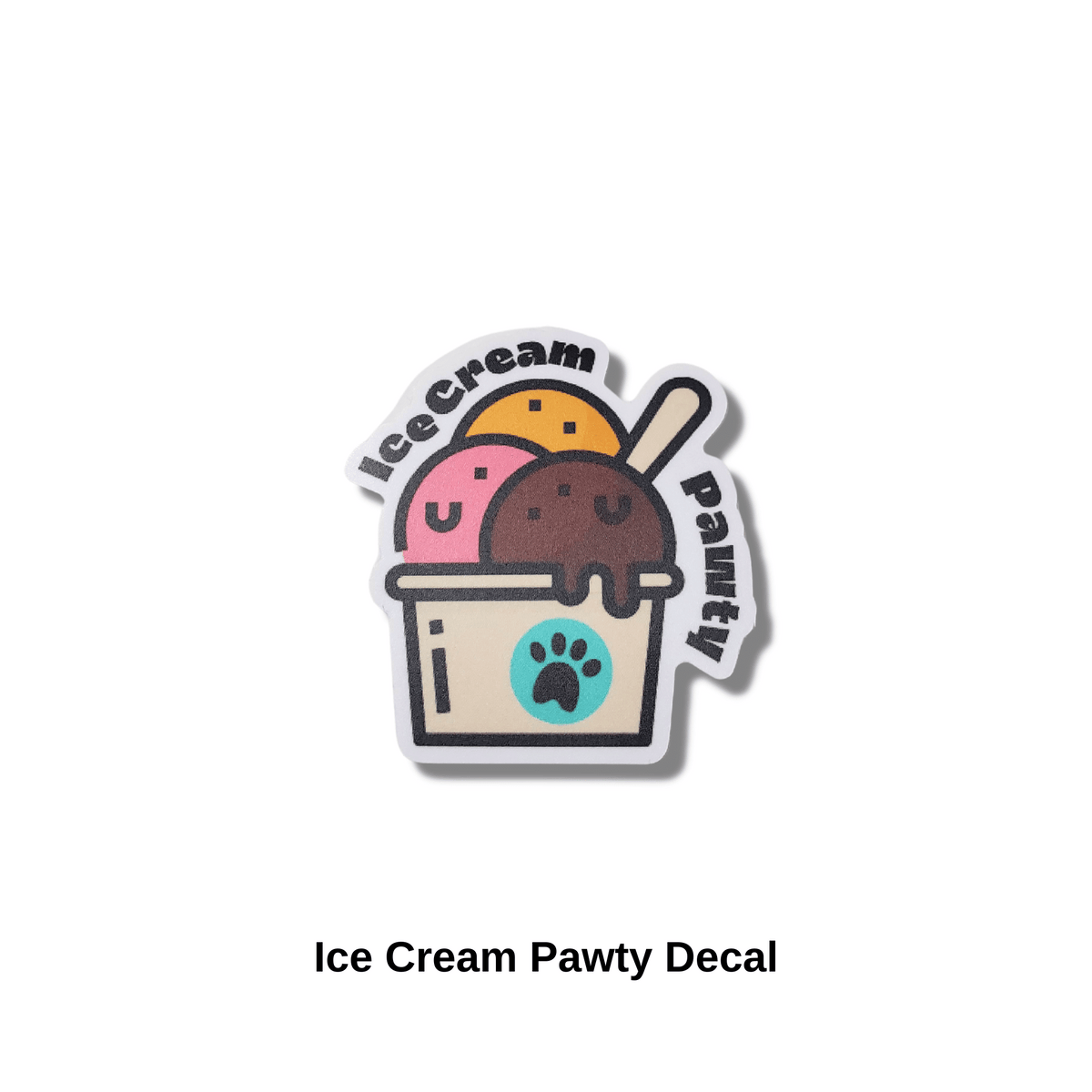 Ice Cream Pawty Decal