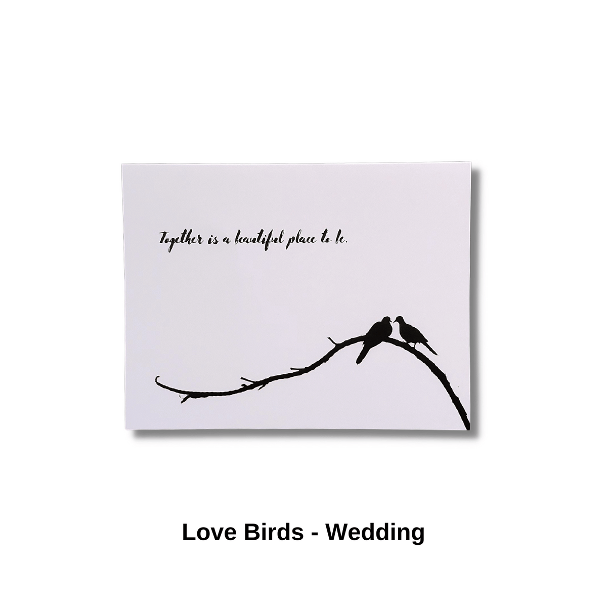 Love Birds Wedding Card