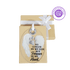 Personalized Memorial Pawprint & Angel Wings Glass Ornament