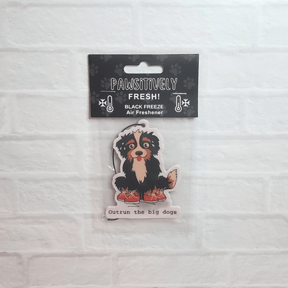 Outrun The Big Dogs Car Air Freshener/Black Freeze Scent