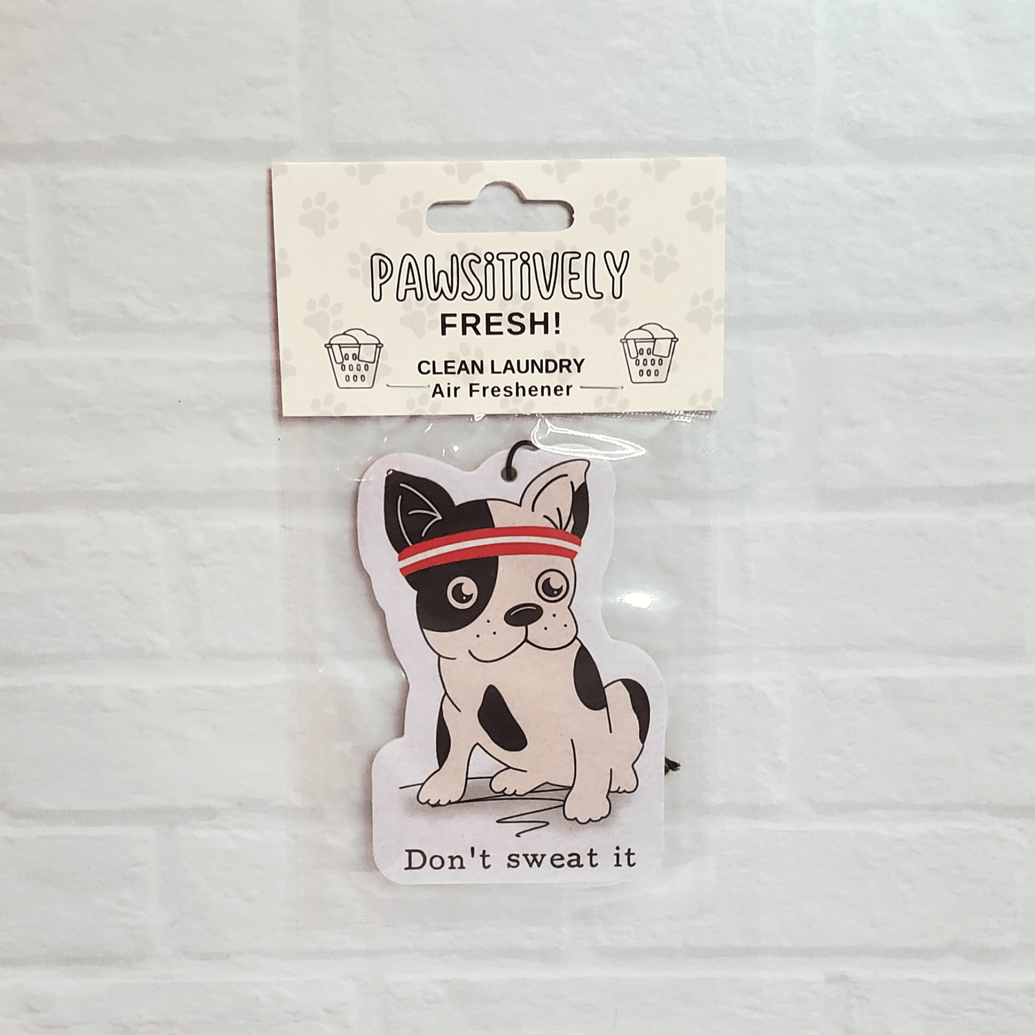 Clean Laundry Scented Car Air Freshener - Pet Themed - French Bull Dog - Pawsitively Fresh Collection from Pet Perennials