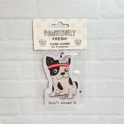 Clean Laundry Scented Car Air Freshener - Pet Themed - French Bull Dog - Pawsitively Fresh Collection from Pet Perennials