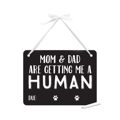 Pet Baby Announcement Chalkboard Sign - Pet Perennials
