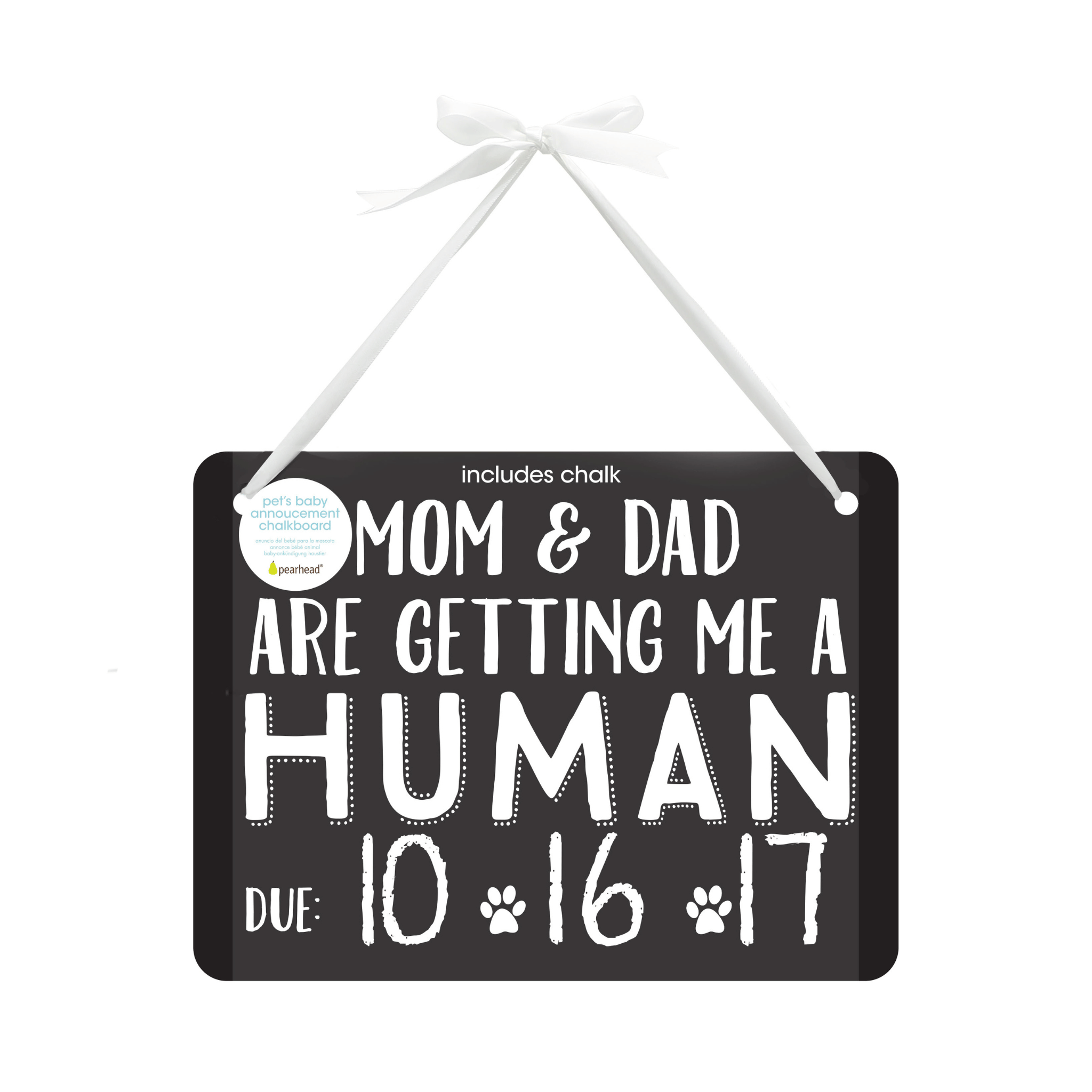 Pet Baby Announcement Chalkboard Sign - Pet Perennials