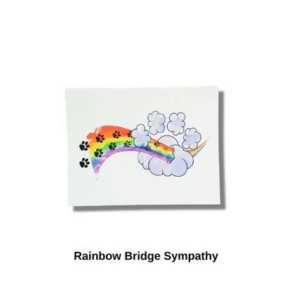 Rainbow Bridge Sympathy Card