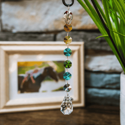Horse Memorial Suncatcher Crystal Rainbow Keepsake