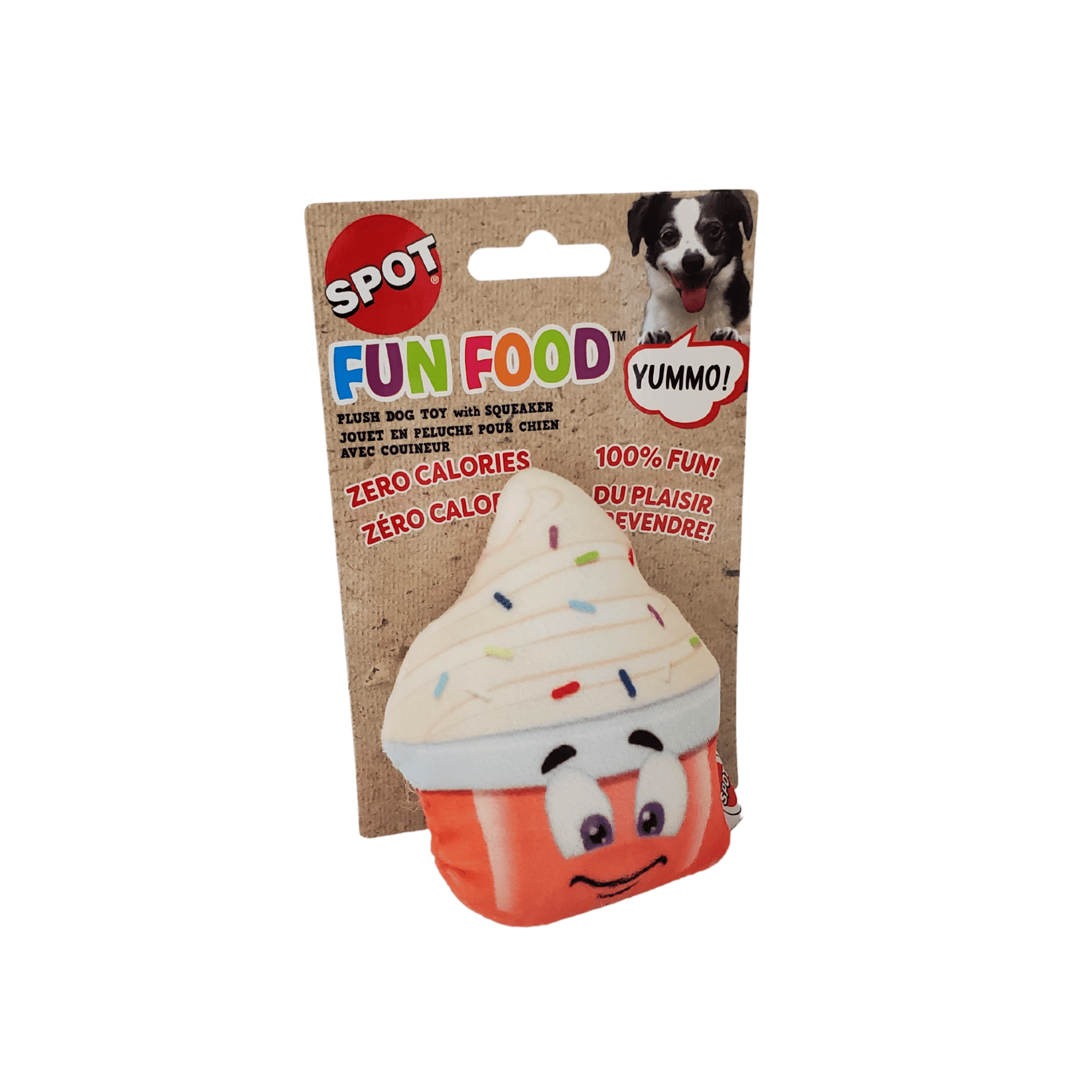 Yogurt Plush Squeaker Dog Toy