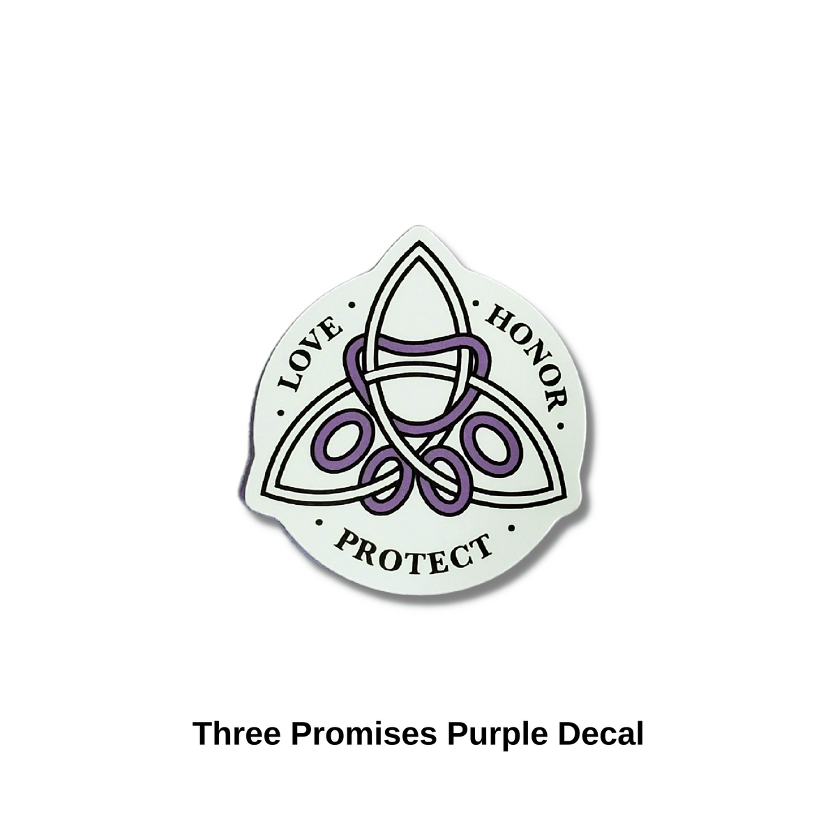 Three Promises Purple Decal