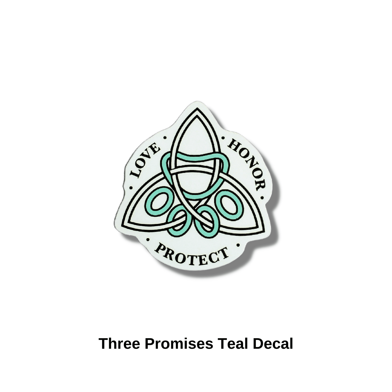 Three Promises Teal Decal